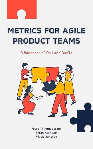 Cover of Metrics for Agile Product Teams, illustrated handbook of do's and don'ts