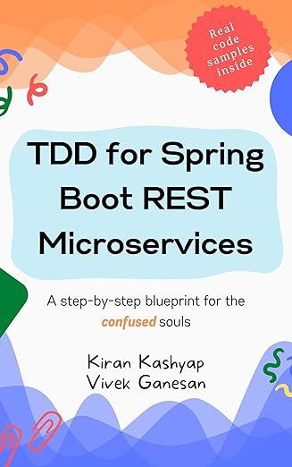 Cover of TDD for Spring Boot REST Microservices, a step by step blueprint